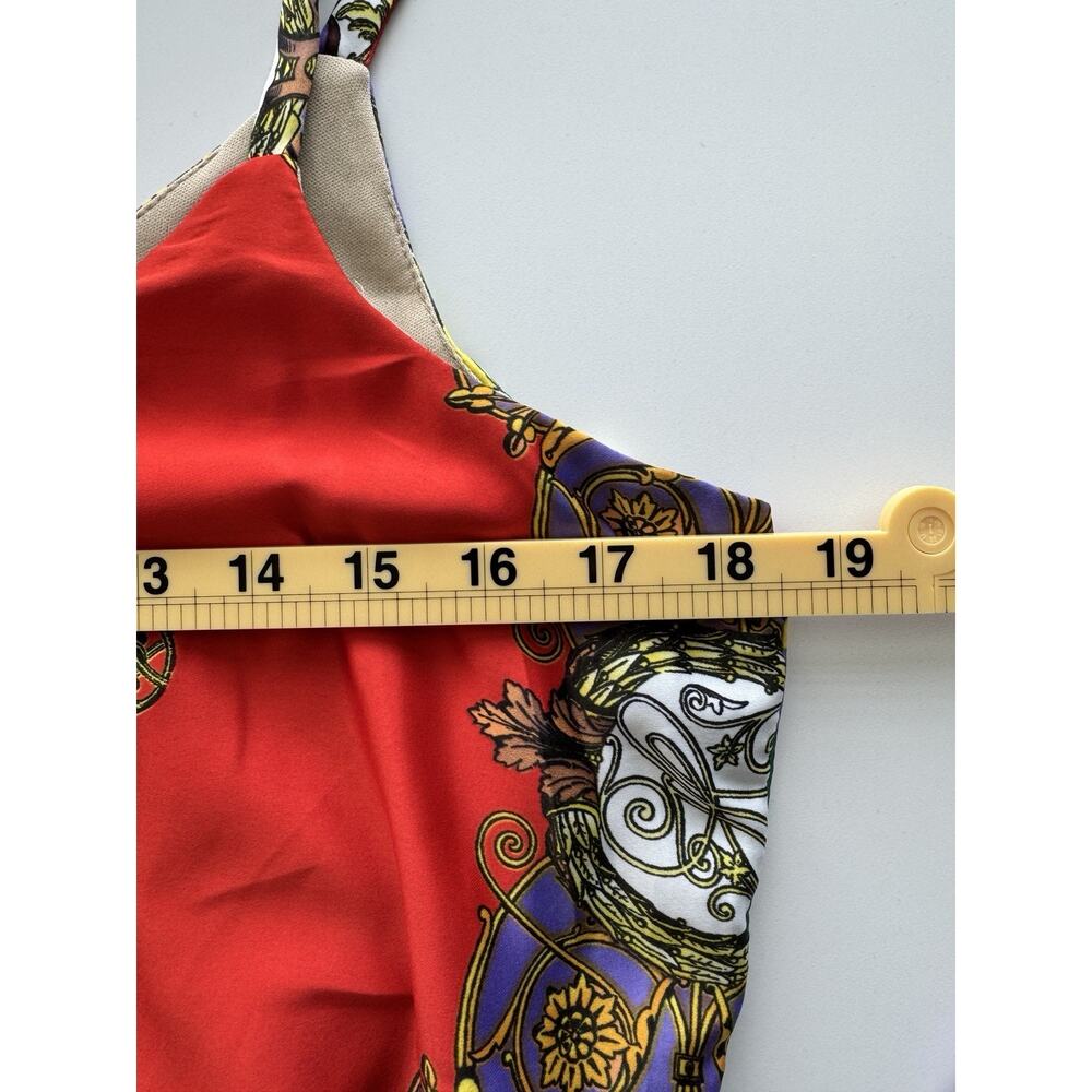 Mimi Chica Women's Handkerchief Dress Red Size L Vibrant Luxury - Picture 8 of 9